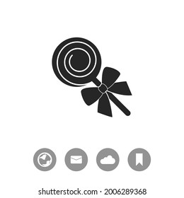 Lollipop vector black simple icon