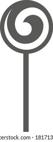 Lollipop. Vektorgrafik, schwarz-weiß. Ideal für Etiketten, Menüs, Plakate, Banner, Gutscheine, Coupons, Geschäftswerbung und vieles mehr.