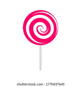 lollipop vector. Candy sweet vector image. editable icon. vector illustration.