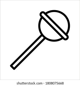 lollipop vector. Candy sweet vector image. editable icon on white background