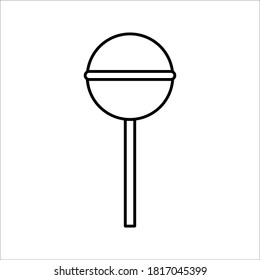 lollipop vector. Candy sweet vector image. editable icon on white background