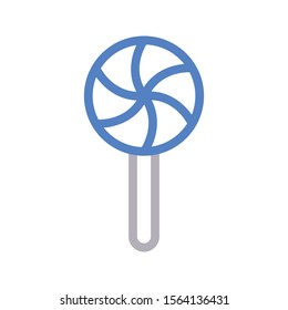 lollipop vector colour line icon 
