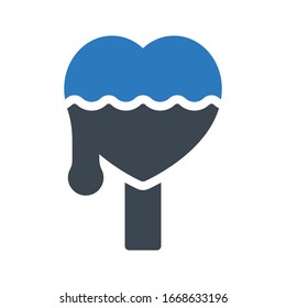 lollipop vector glyph color icon 