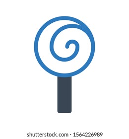 lollipop vector glyph colour icon 