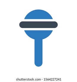 lollipop vector glyph colour icon 