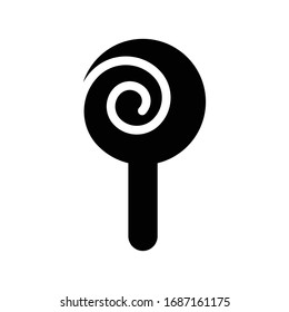 lollipop vector glyph flat icon 