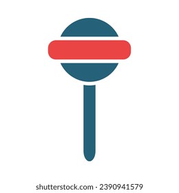 Lollipop Vector Glyph Two Color Icon For Personal And Commercial Use.
