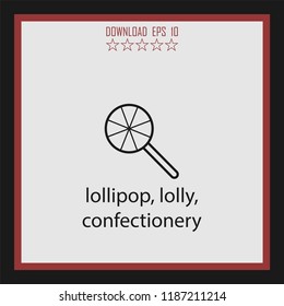 lollipop vector icon