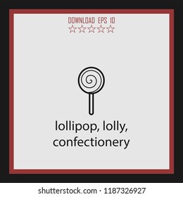 lollipop vector icon