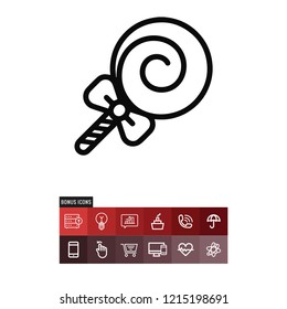 Lollipop vector icon