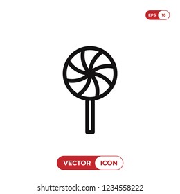 Lollipop vector icon
