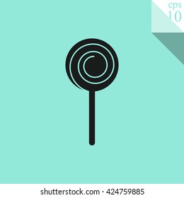 Lollipop vector icon.