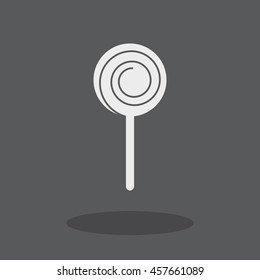 Lollipop vector icon.