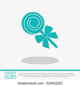Lollipop vector icon.