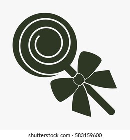Lollipop vector icon.