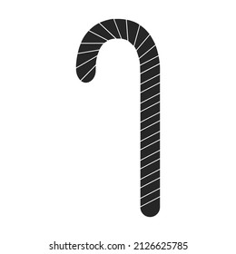 Icono de vector Lollipop. Icono de vector negro aislado en el lollipop de fondo blanco.