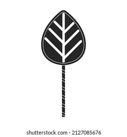 Lollipop vector icon. Black vector icon isolated on white background lollipop.