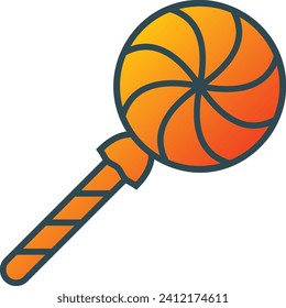 Lollipop vector icon. Can be used for printing, mobile and web applications.