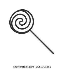 Lollipop vector icon. Candy icon. Lollypop flat sign design. EPS 10 symbol pictogram