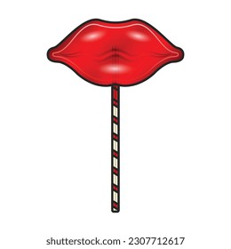 Lollipop vector icon. Color vector icon isolated on white background lollipop.