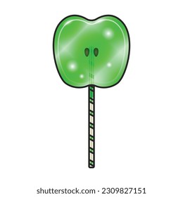 Icono de vector Lollipop. Icono de vector de color aislado en la pantalla de fondo blanco.
