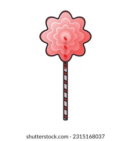 Lollipop vector icon. Color vector icon isolated on white background lollipop.