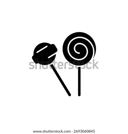 Lollipop vector icon. Food and beverage icon solid style. perfect use for logo, presentation, website, and more. modern icon design glyph style