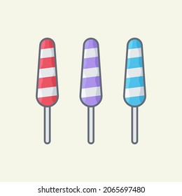 Lollipop, Vektorsymbol. Süßigkeitsvektor