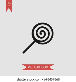 Lollipop vector icon, illustration symbol