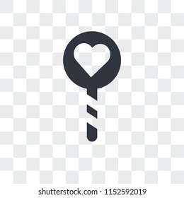 Lollipop vector icon isolated on transparent background, Lollipop logo concept