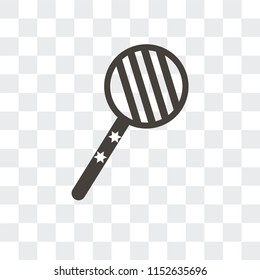 Lollipop vector icon isolated on transparent background, Lollipop logo concept