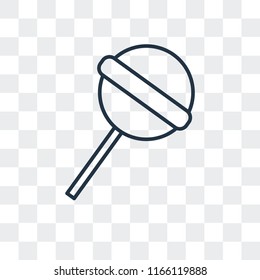 Lollipop vector icon isolated on transparent background, Lollipop logo concept