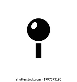 Lollipop vector icon, isolated on white background