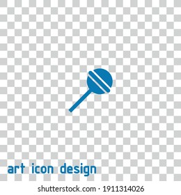 lollipop vector icon on an abstract background