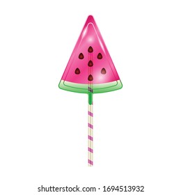 Lollipop Vektorillustration Symbol. Realistische Vektorillustration Symbol einzeln auf weißem Hintergrund Lollipop.
