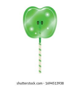 Lollipop Vektorillustration Symbol. Realistische Vektorillustration Symbol einzeln auf weißem Hintergrund Lollipop.