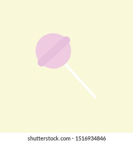 Lollipop vector illustration, Isolated line design icon