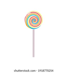 Lollipop Vector Illustration Isolated On White Stock Vector (Royalty ...