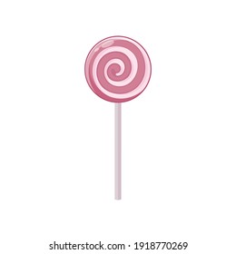 Lollipop. Vektorgrafik einzeln auf weißem Hintergrund.