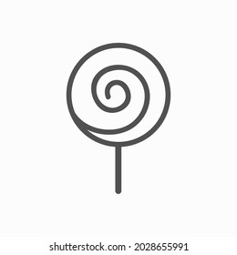 Lollipop. Vector illustration isolated on white background.