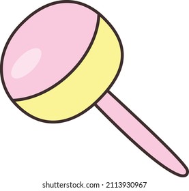 lollipop Vector illustration on a transparent background.Premium quality symmbols.Vector line flat icon for concept and graphic design.
