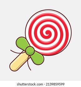 lollipop Vector illustration on a transparent background.Premium quality symmbols. vector line flat  icon for concept and graphic design.