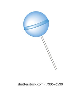 Lollipop vector illustration on white background. 