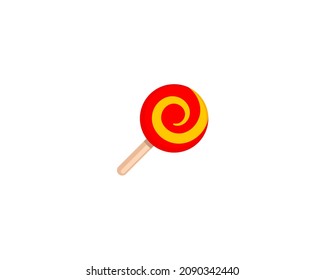 Lollipop vector isolated icon. Emoji illustration. Lollipop vector emoticon