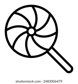 Diseño de iconos de línea de Vector Lollipop
