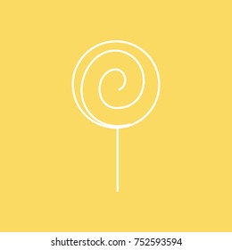 Lollipop vector line icon. eps-10