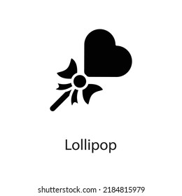 Lollipop  vector Solid Icon Design illustration on White background. EPS 10 File  