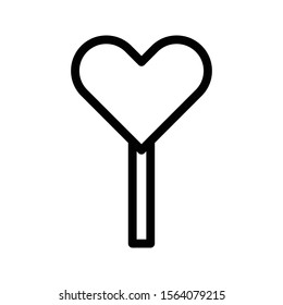 lollipop vector thin line icon 