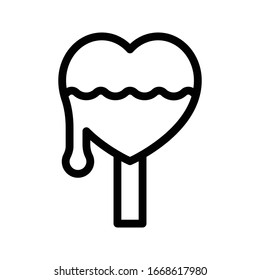 lollipop vector thin line icon 