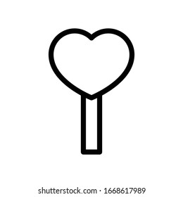 lollipop vector thin line icon 
